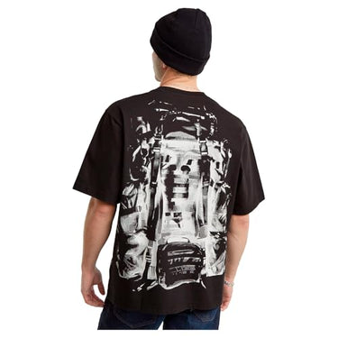 G-Star Herren Backpack Graphic Boxy T-Shirt, Schwarz (dk Black D25077-C784-6484), im Sale